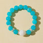 Amazonite & White Snowflake Quartz Bracelet