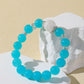 Amazonite & White Snowflake Quartz Bracelet