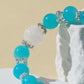 Amazonite & White Snowflake Quartz Bracelet