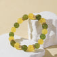 Amber & Xiuyan Jade Bracelet