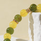Amber & Xiuyan Jade Bracelet