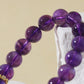 Amethyst Bracelet with Rose Quartz Planet Pendant