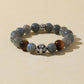 Grey Moonstone & Black Tiger’s Eye Bracelet