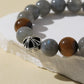 Grey Moonstone & Black Tiger’s Eye Bracelet
