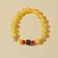 Amber & Cinnabar Bracelet