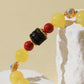 Amber & Cinnabar Bracelet