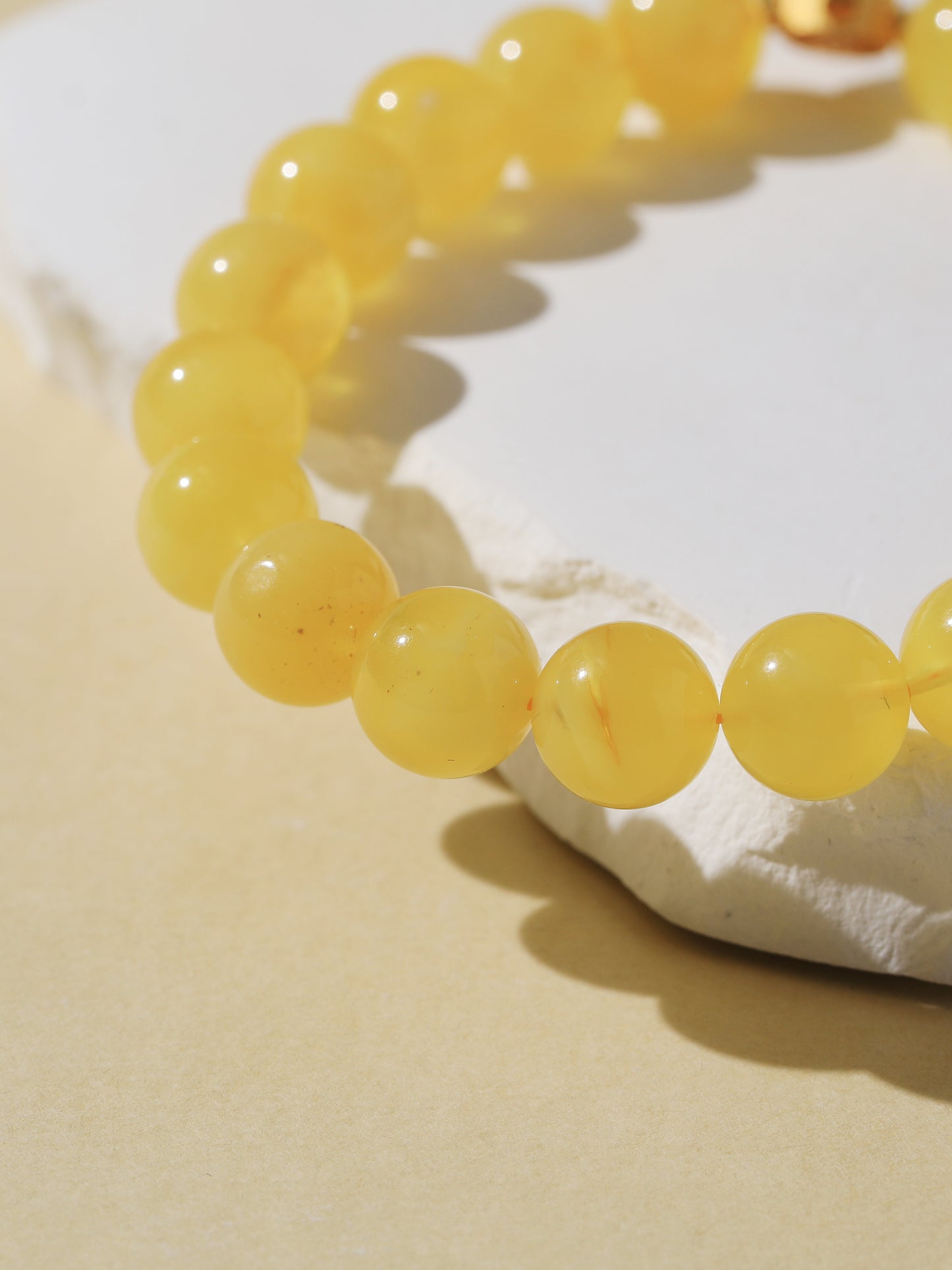 Amber & Cinnabar Bracelet