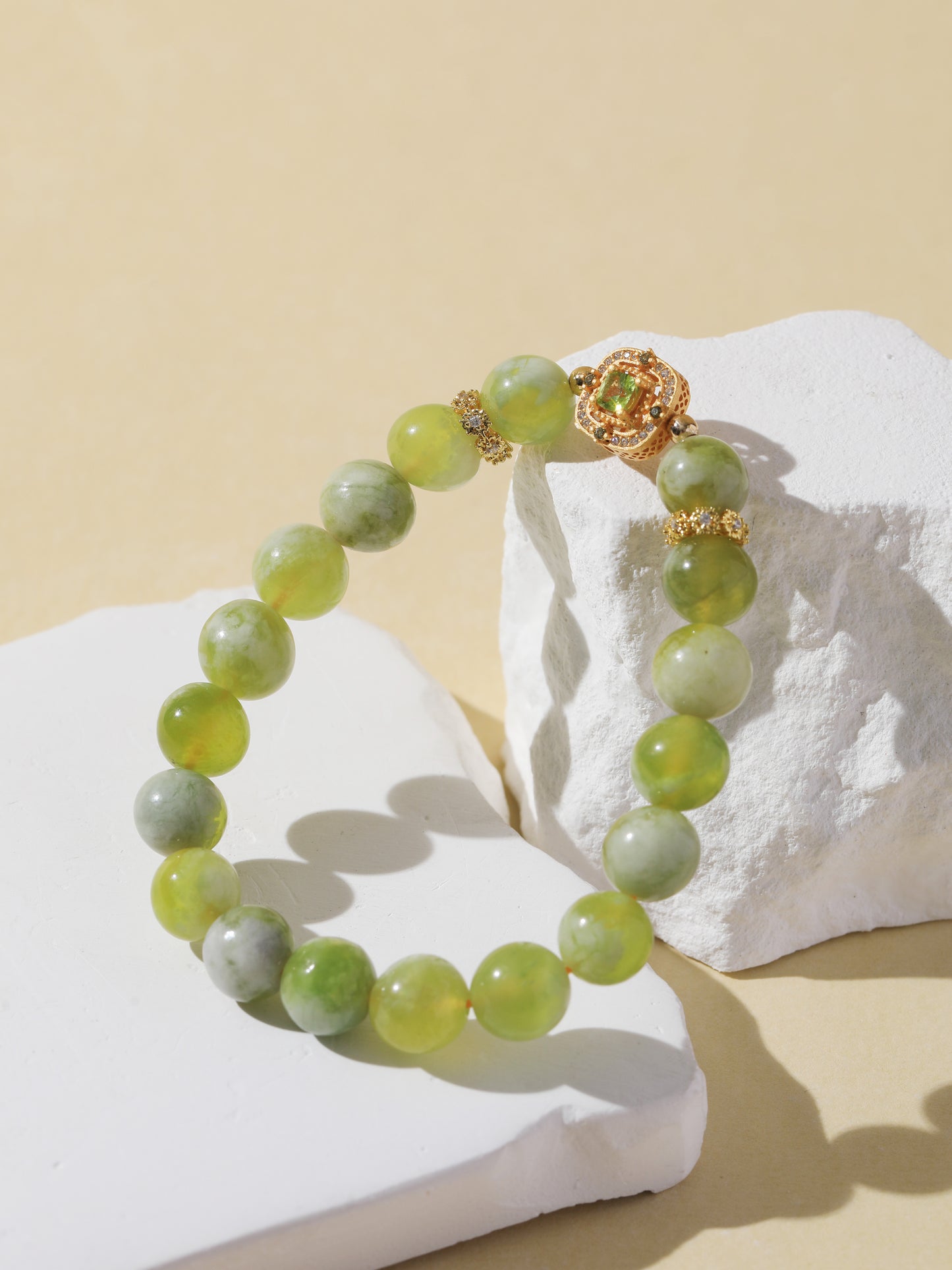 Gradient Xiuyan Jade Bracelet