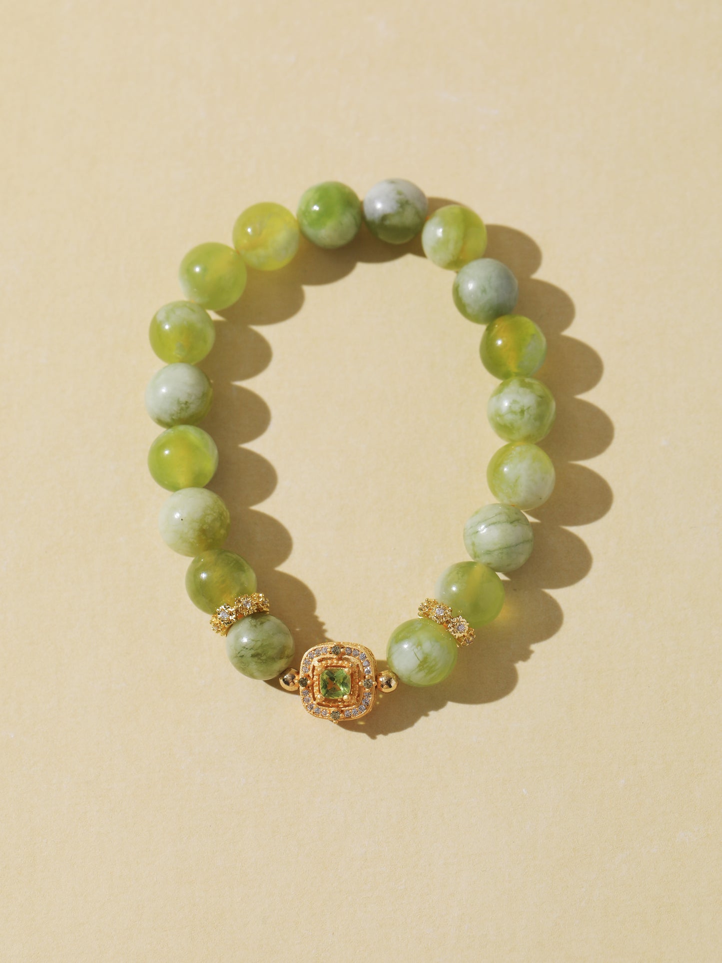 Gradient Xiuyan Jade Bracelet