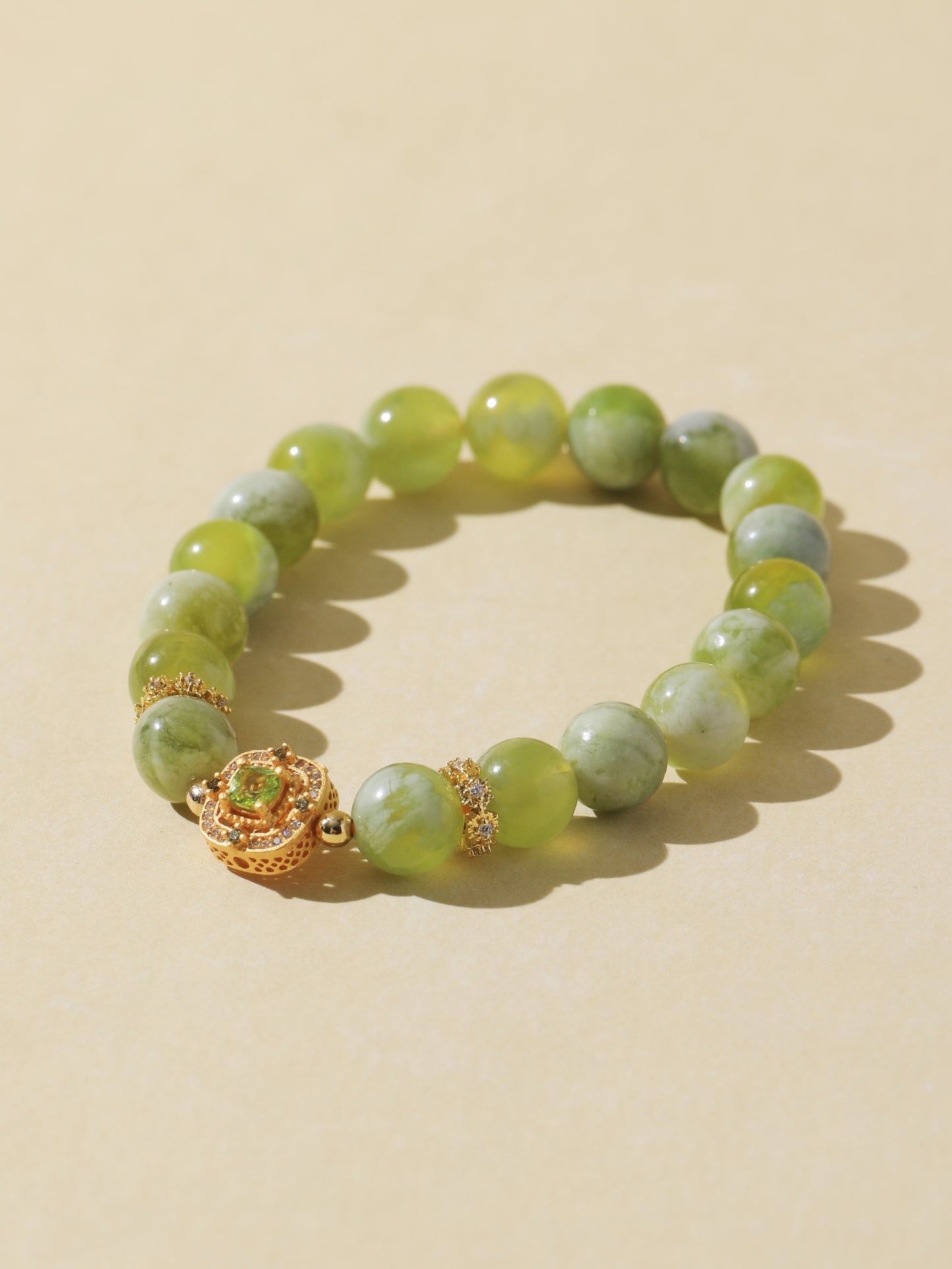 Gradient Xiuyan Jade Bracelet